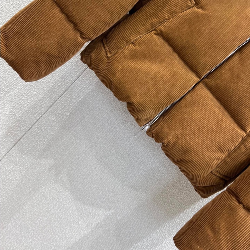 Polo by Ralph Lauren Chestnut Brown Corduroy Puffer Jacket - Picture 7 of 8